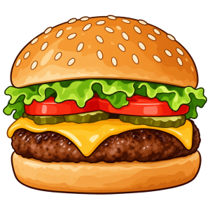 Cheeseburger Free Clipart PNG