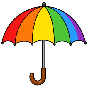 Colourful Umbrella Clipart for Every Creative Project
