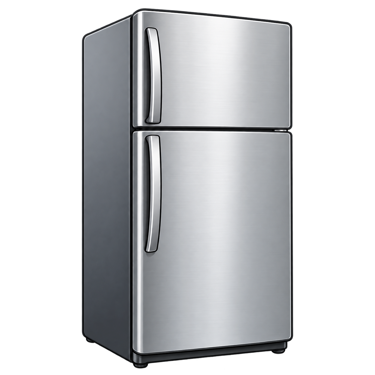 silver fridge clipart image transparent